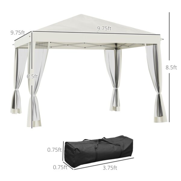 Outsunny 10' X 10' Pop Up Canopy Tent With Screen Walls - Image 2