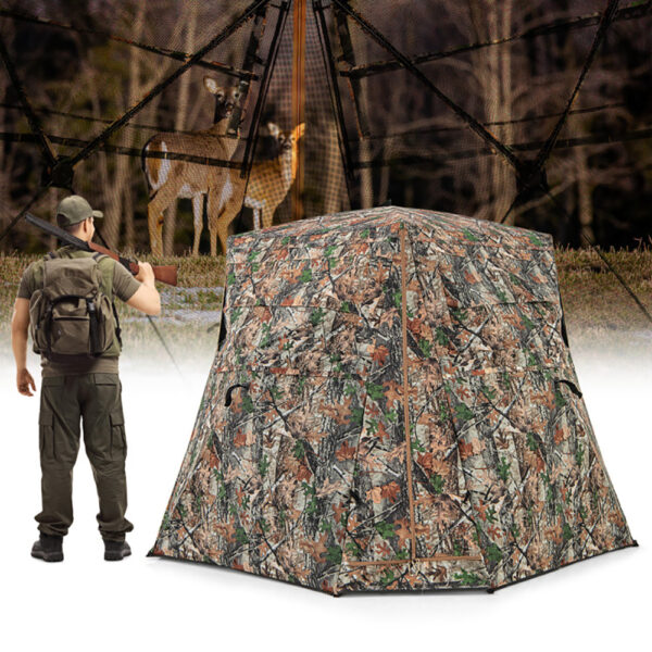360 Degrees One Way See Through Ground Hunting Blind