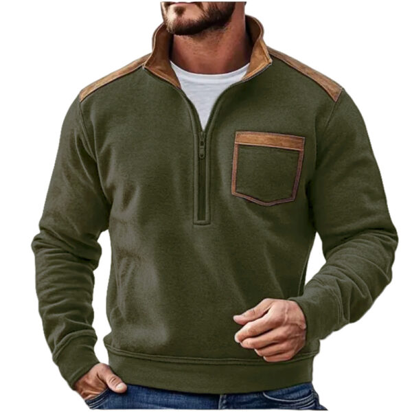 Men's Outerwear Fleece Sweatshirt - Image 5