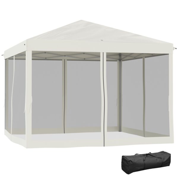 Outsunny 10' X 10' Pop Up Canopy Tent With Screen Walls - Image 3