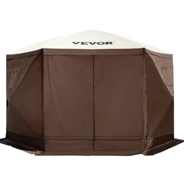 VEVOR Camping Gazebo Tent, 6 Sided Pop-up Canopy Screen Tent - Image 3