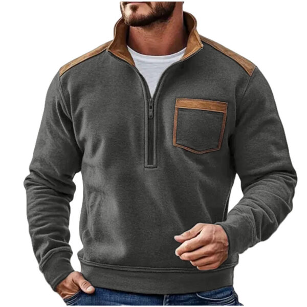 Men's Outerwear Fleece Sweatshirt - Image 2