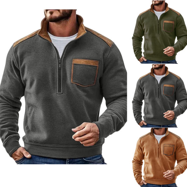 Men's Outerwear Fleece Sweatshirt - Image 9