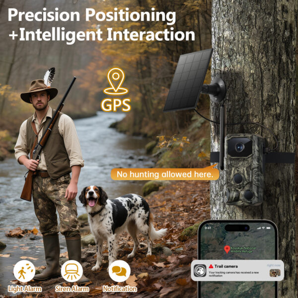 4G GPS Hunting Outdoor Trail Camera with Solar Power - Image 5