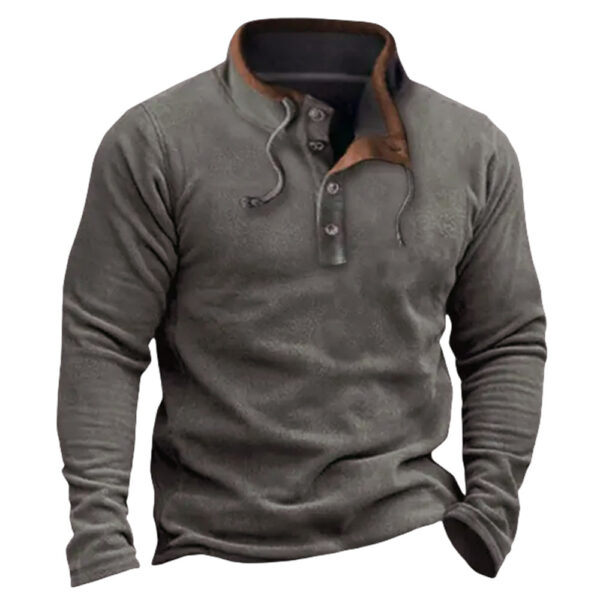 Men's Outerwear Fleece Sweatshirt - Image 10