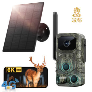 4G GPS Hunting Outdoor Trail Camera with Solar Power
