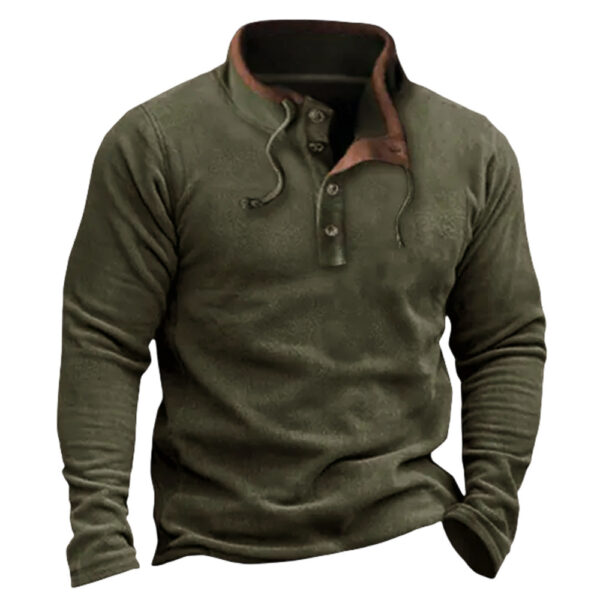 Men's Outerwear Fleece Sweatshirt - Image 3